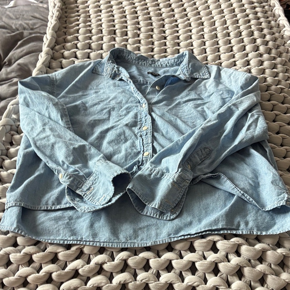 J. Crew Sky Blue Button-Up Shirt